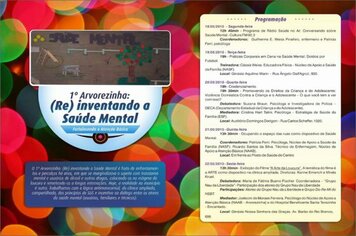 Semana da 1º Arvorezinha (RE) inventando a Saúde Mental será recheada de atividades