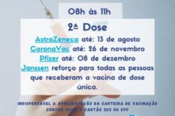 ATENÇÃO VACINAÇÃO CONTRA COVID-19 SERÁ NESTA SEXTA-FEIRA(11/02)
