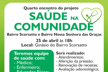 Quarto encontro do projeto Saúde na Comunidade