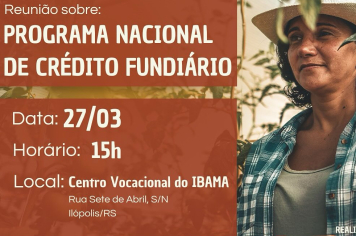 Convite para Reunião sobre o Programa Nacional de Crédito Fundiário