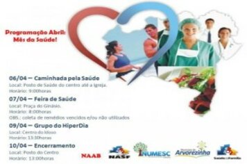 Atividades do Dia Mundial da Saúde iniciaram hoje