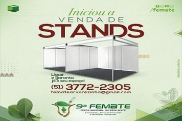 INICIOU NO FINAL DE JUNHO A COMERCIALIZAÇÃO DOS ESPAÇOS PARA A 9ª FEMATE