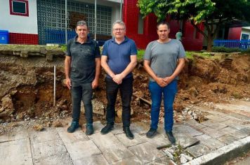 Muro da escola EMEI Beatriz Fornari Ferri Berti será restaurado