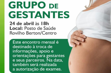 Encontro do Grupo de Gestantes 