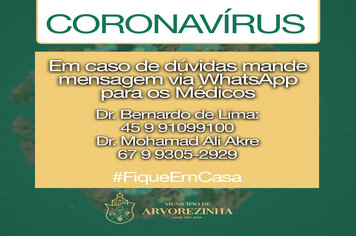 MÉDICOS DAS UNIDADES DE SAÚDE DISPONIBILIZAM SEU NÚMERO PARA ATENDIMENTO A POPULAÇÃO