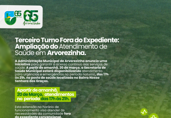 Ampliação do Atendimento de Saúde em Arvorezinha.