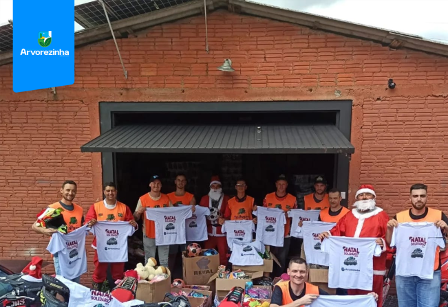 Administração Municipal e Trilheiros de Arvorezinha Iluminam o Natal com Solidariedade.