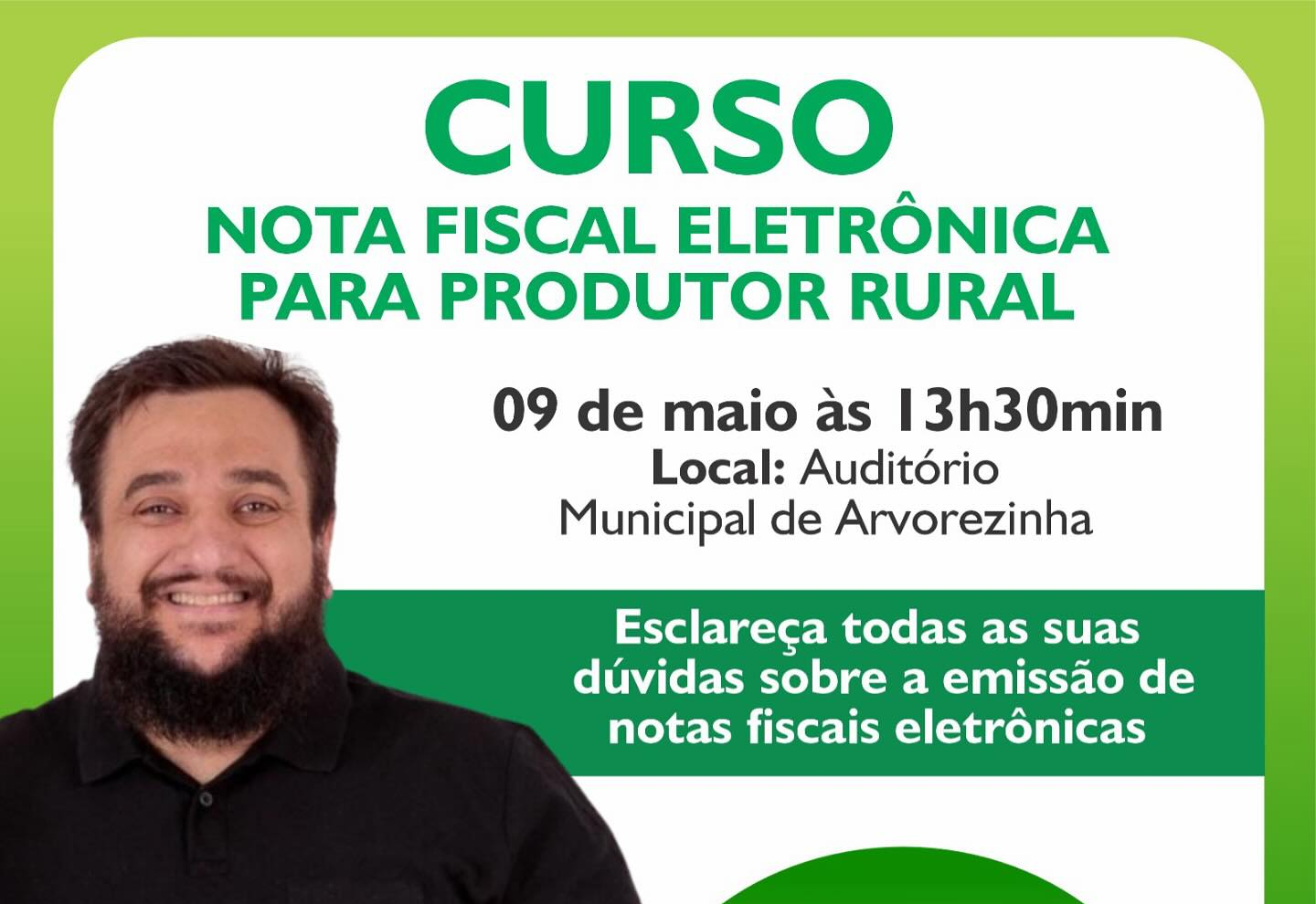 Curso de Nota Fiscal Eletrônica para produtor rural
