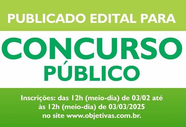 Publicado Edital para Concurso Público