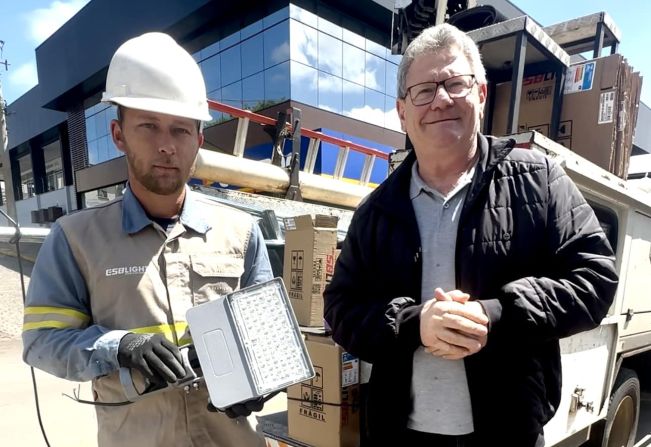 Instalação de Lâmpadas de LED no Município