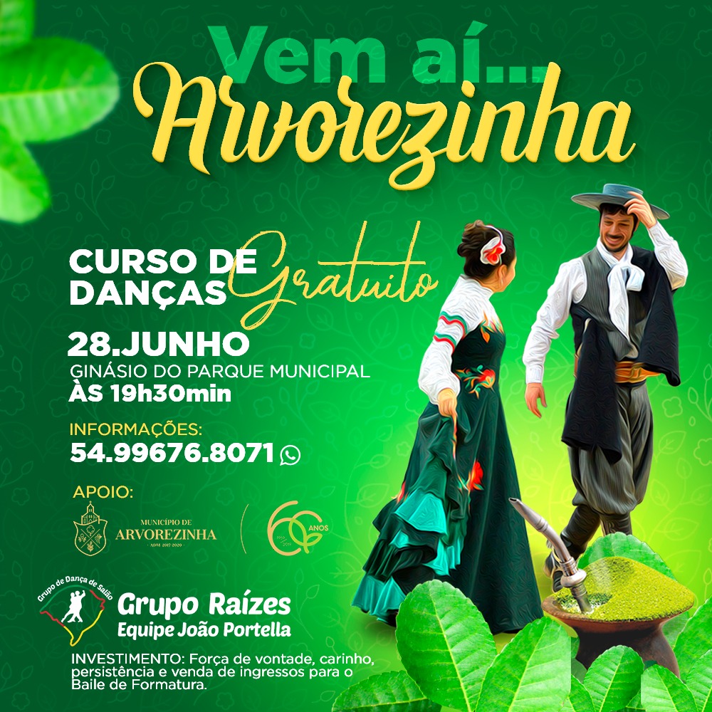 CURSO DE DANÇA GRATUITO INICIA AMANHÃ