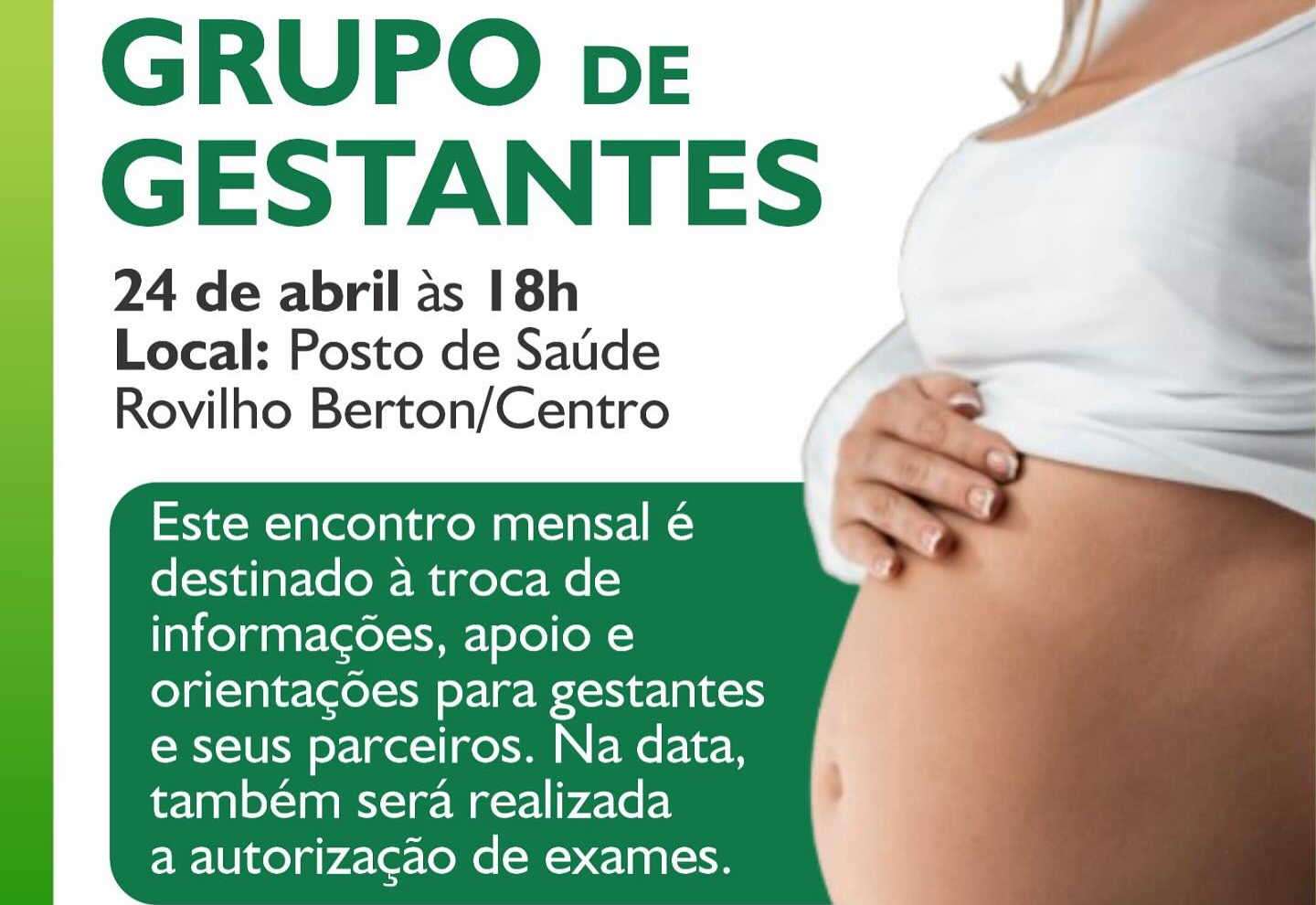 Encontro do Grupo de Gestantes 