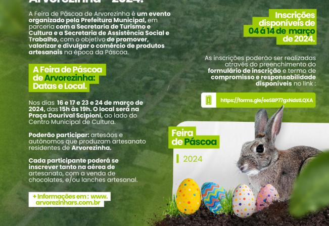 Feira Artesanal de Páscoa de Arvorezinha - Edição 2024.