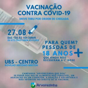 ️ATENÇÃO‼ PESSOAS COM 18 ANOS QUE AINDA NÃO RECEBERAM A 1ª DOSE DA VACINA CONTRA COVID-19