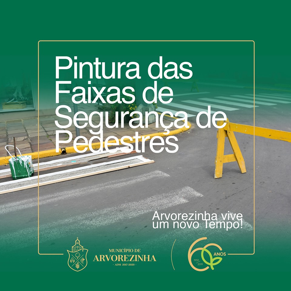 FAIXA DE PEDESTRES ESTÃO SENDO PINTADAS