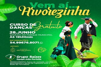 CURSO DE DANÇA GRATUITO INICIA AMANHÃ