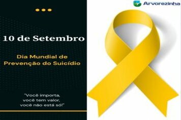 10 DE SETEMBRO – DIA MUNDIAL DE PREVENÇÃO DO SUICÍDIO
