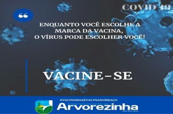 CHEGOU SUA HORA DE RECEBER O IMUNIZANTE CONTRA ESSE VÍRUS QUE DECEPA MILHARES DE VIDAS TODOS OS DIAS, ENTÃO NÃO ESCOLHA A MARCA, VACINE-SE‼️
