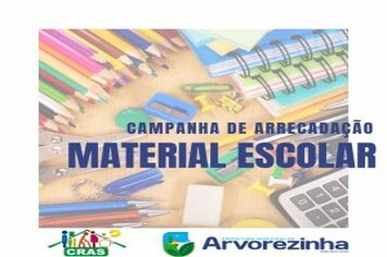 CAMPANHA DE ARRECADAÇÃO DE MATERIAIS ESCOLARES
