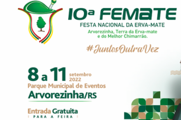 10ª FEMATE DE 08 A 11 DE SETEMBRO