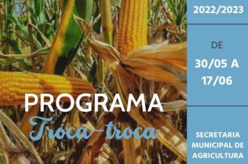 SECRETARIA MUNICIPAL DE AGRICULTURA DE ARVOREZINHA ABRE INSCRIÇÕES PARA O PROGRAMA TROCA-TROCA