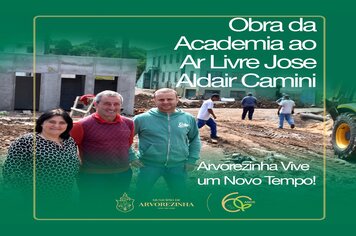 OBRAS DA ACADEMIA AO AR LIVRE INICIARAM