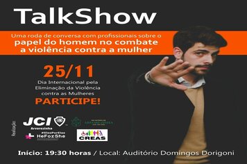 RODA DE CONVERSA A RESPEITO DO PAPEL DO HOMEM NO COMBATE A VIOLÊNCIA CONTRA MULHER SERÁ REALIZADA