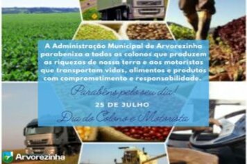 25 DE JULHO – DIA DO COLONO E MOTORISTA