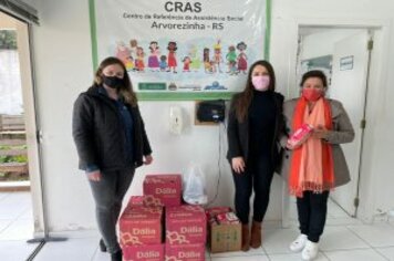 JCI ARVOREZINHA REALIZOU DOAÇÃO AO CRAS ATRAVÉS DO PROJETO PIZZA DO BEM