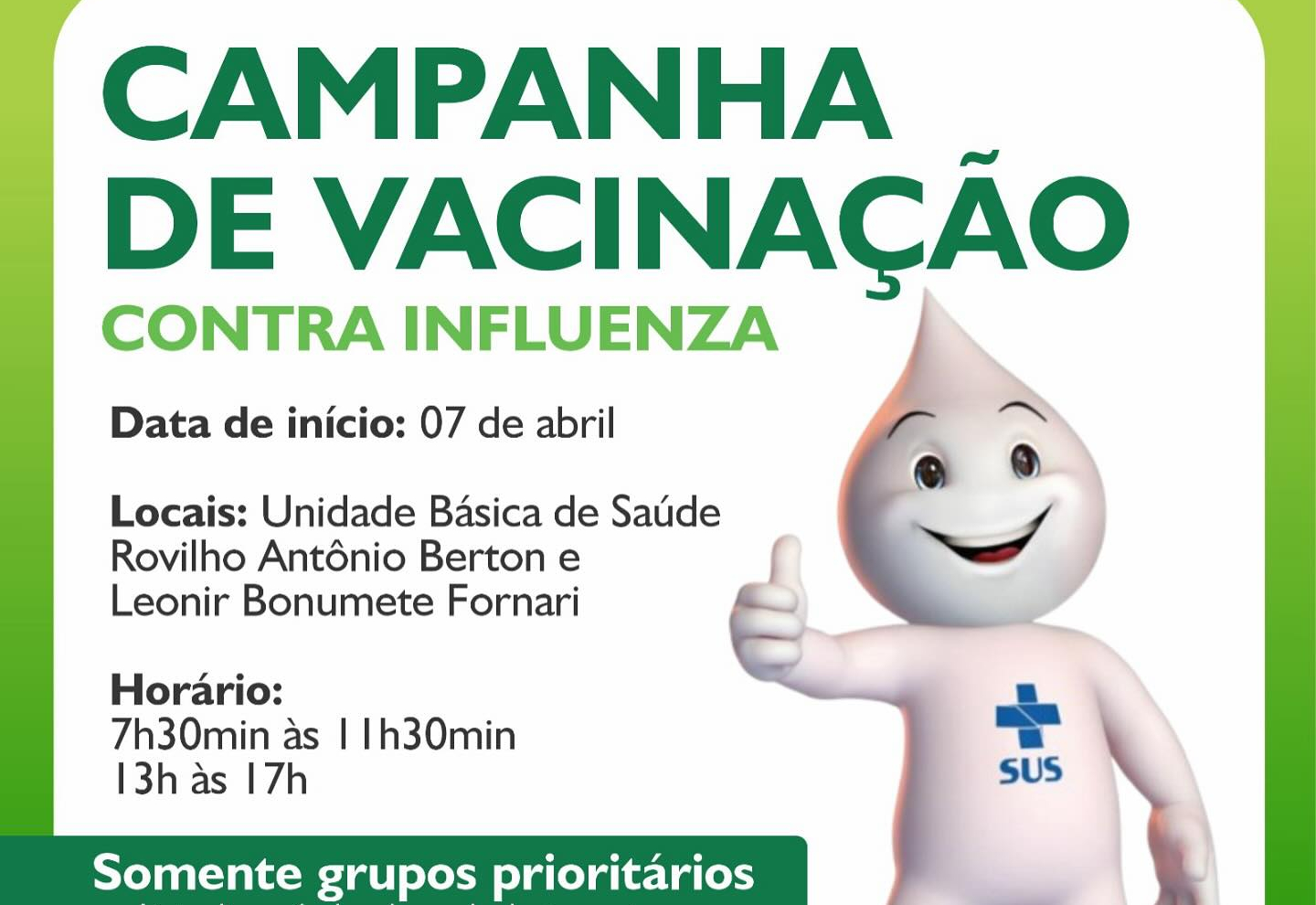 Campanha de Vacinação contra a Influenza 2025 