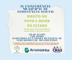 ‼IX CONFERÊNCIA MUNICIPAL DE ASSISTÊNCIA SOCIAL