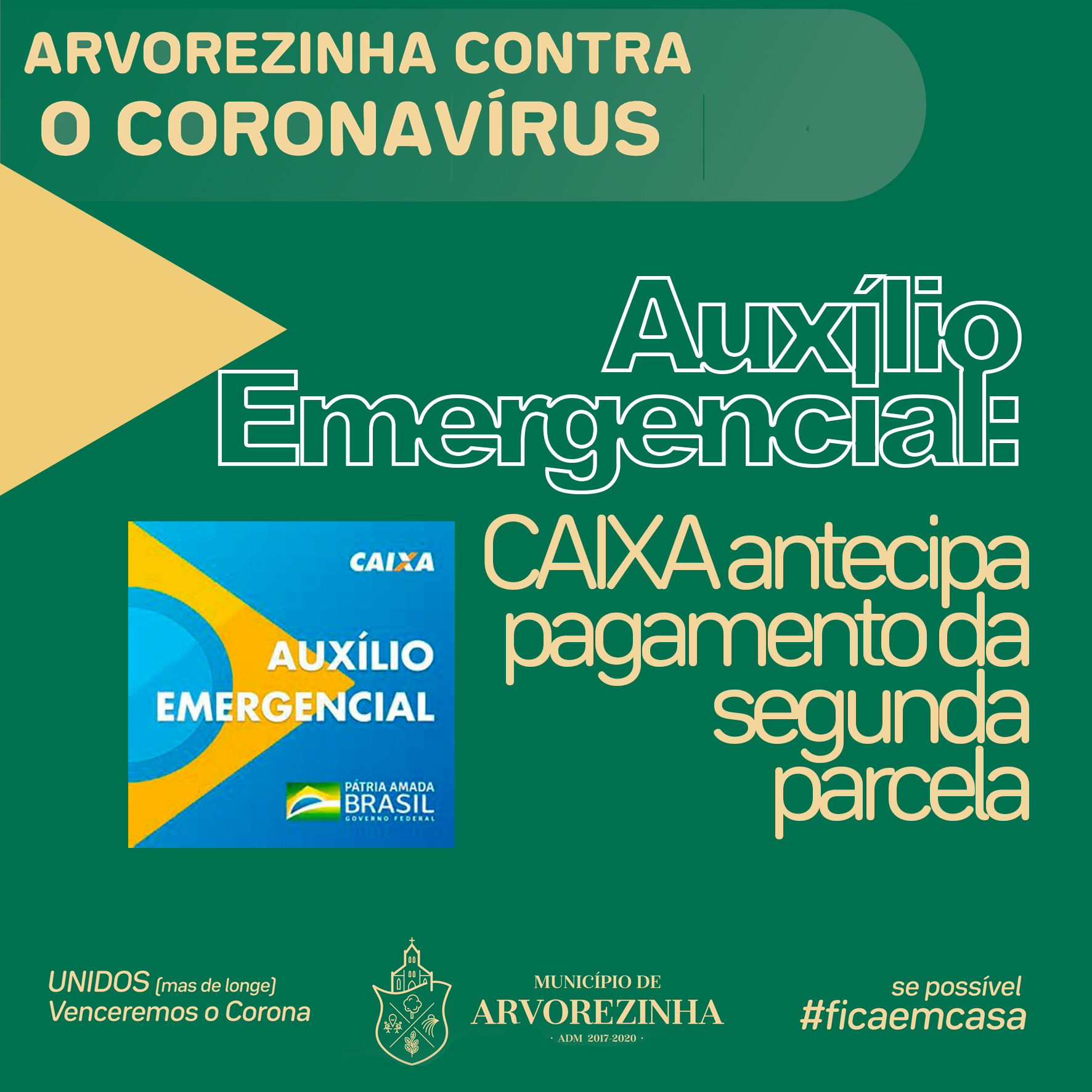 CAIXA ANTECIPA PAGAMENTO DA SEGUNDA PARCELA DO AUXÍLIO EMERGENCIAL DO GOVERNO