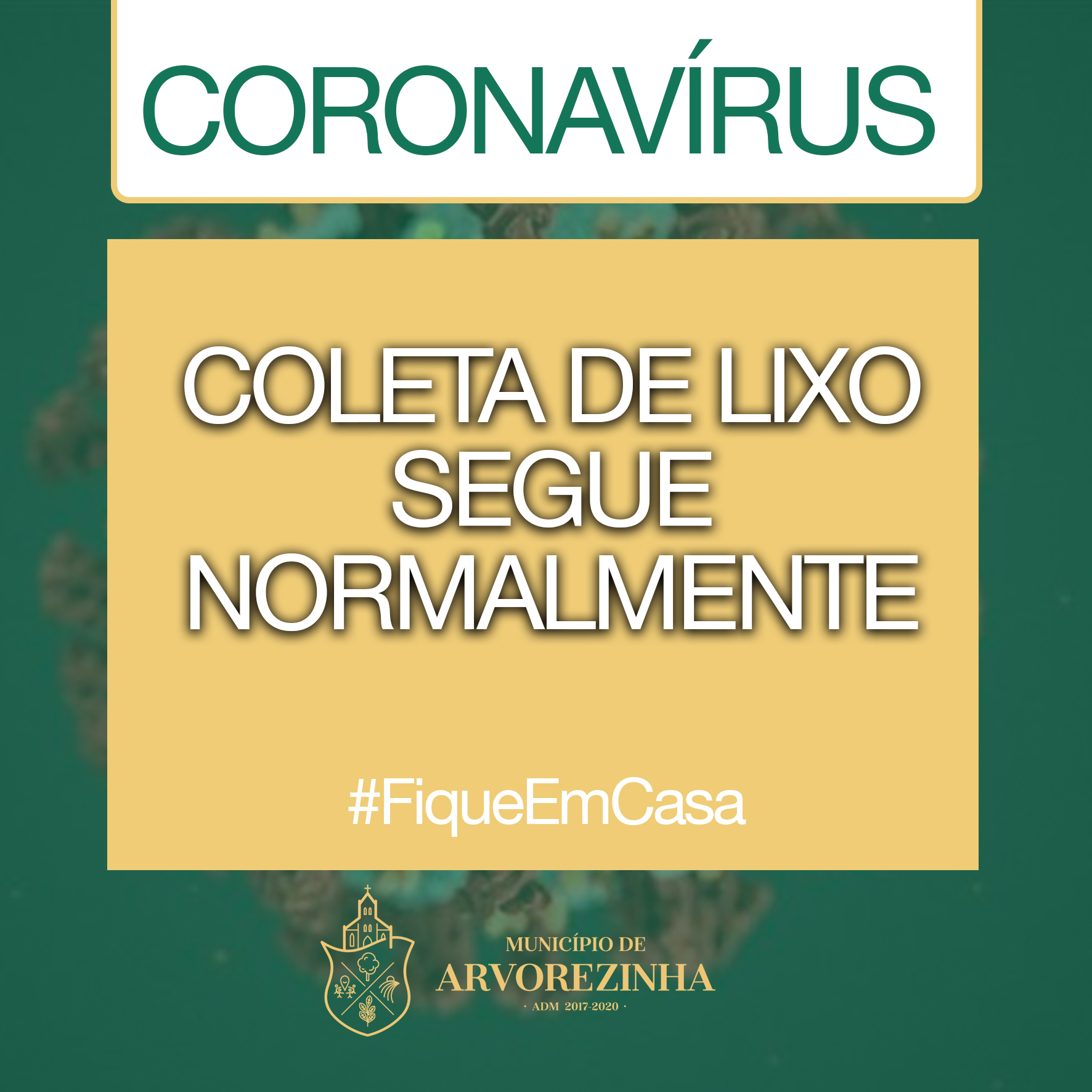 COLETA DE LIXO SEGUE NORMALMENTE