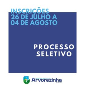 ATENÇÃO! INSCRIÇÕES PARA O PROCESSO SELETIVO ENCERRAM NA PRÓXIMA QUARTA-FEIRA, 04 DE AGOSTO