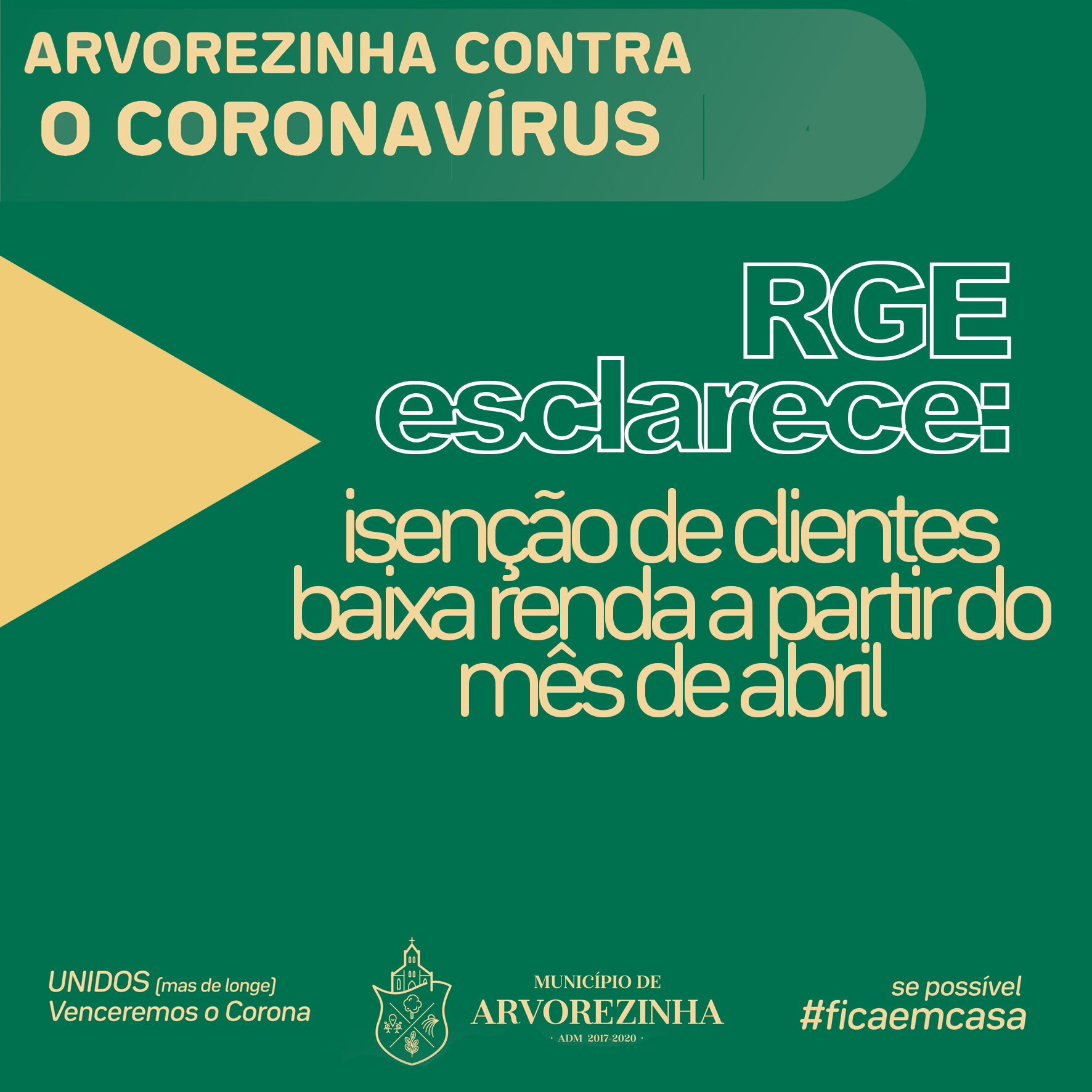 RGE ESCLARECE ISENÇÃO DE CLIENTES BAIXA RENDA A PARTIR DO MÊS DE ABRIL