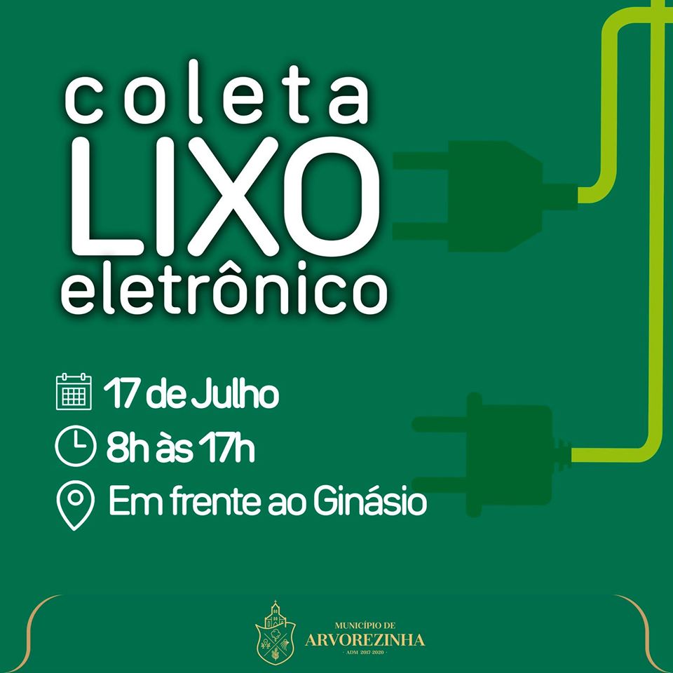 COLETA DE LIXO ELETRÔNICO SERÁ REALIZADA NO PRÓXIMO MÊS