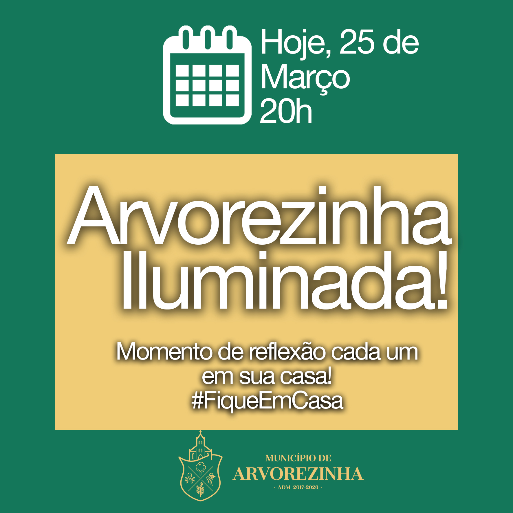 ARVOREZINHA ILUMINADA ACONTECE NESTA QUARTA-FEIRA