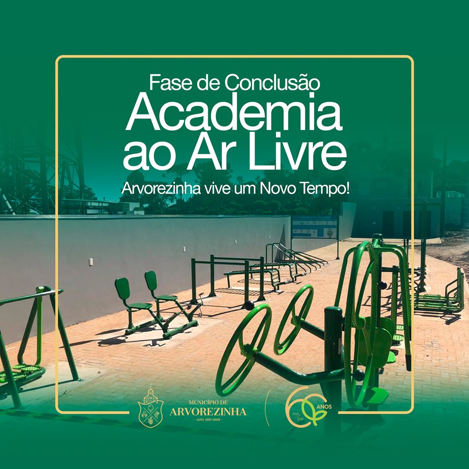 OBRAS DA ACADEMIA AO AR LIVRE “JOSÉ ALDAIR CAMINI” ESTÁ EM FASE DE FINALIZAÇÃO